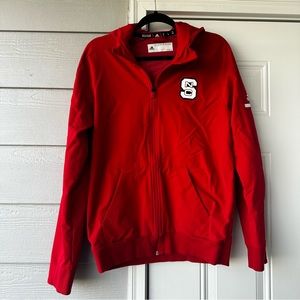 Adidas NC State Zip Up Hoodie